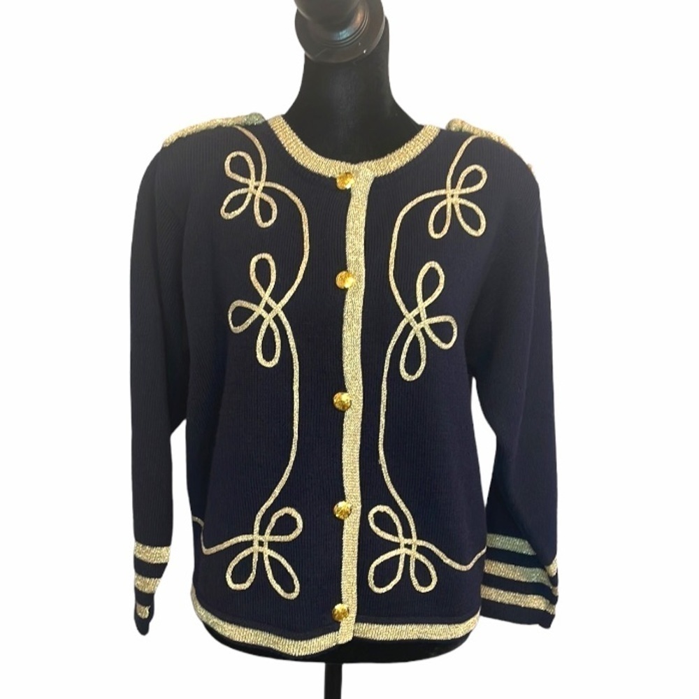 Premier Collection Merino Wool Blend Elegant Cardigan Size Small Petite